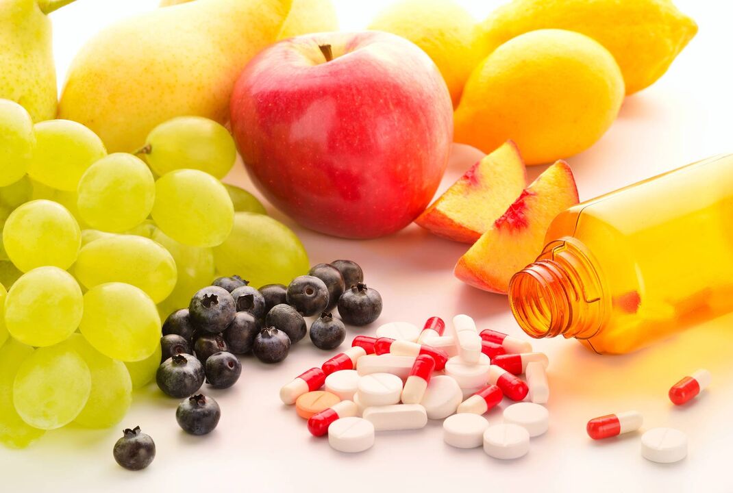vitaminer och kosttillskott för behandling av prostatit