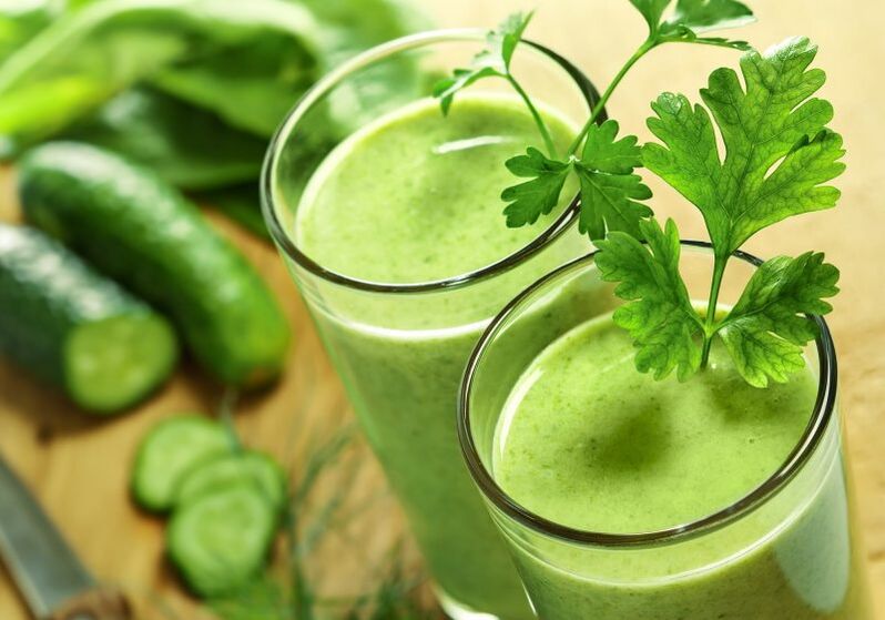 gurkajuice med persilja för prostatit